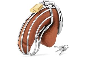 Ivomaa Peniskäfig | Chastity Cage Male Metall | Keuschheitskäfig Herren extrem | Keuschheitsgürtel für Herren | Penis Käfig f