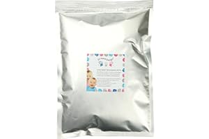 Lucky Hands® Poudre de moulage 3D Pro - Alginate avec indicateur de couleur pour les empreintes de mains et de pieds en 3D | Masse de moulage rapide spécialement conçue pour les bébés (400 g)