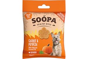 Soopa Pumpkin and Carrot Healthy Bites Dog Treat, 50 g