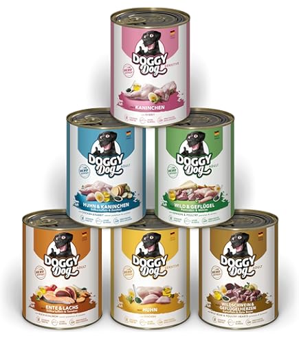 Pat&eacute; Agnello Sensitive Per Cani - 10 Lattine Da 150g, Senza Cereali, Con Olio Di Salmone, Made In Germany
