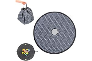 Zamboo Bolsa de arena 2 en 1 y manta para exteriores, práctica bolsa para juguetes y almohadilla de asiento repelente al agua, color negro y gris