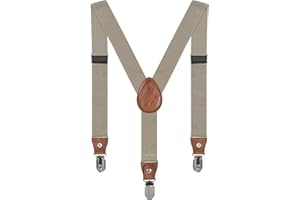 DEBAIJIA Baby Kinder Hosenträger Einfarbig Gürtel Elastisch Leder 3 Clips Jungen Mädchen Hosen Röcke Tutu Shorts Bequem Träger