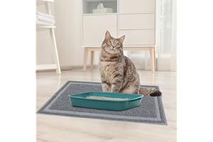 Pet Prime Cat Litter Mat Litter Trapping Non-slip Cat litter mat Litter Box Mat with Scatter Control - Soft on Kitty Paws 60 X 35.5 CM