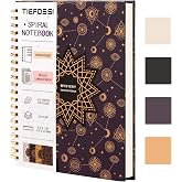 TIEFOSSI Spiral Notebook, Large Spiral Notebook College Ruled/Lined, 8.5" x 11.7" (216 x 297mm), Wire-Bound Office Journal, A