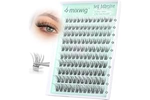 Selbstklebende Wimpernbüschel Natürliches Aussehen Wispy Pre geklebt Wimpernbüschel C-curly 10-16MM Kein Kleber erforderlich Cluster Wimpern 120 Stück von Lvmixwig