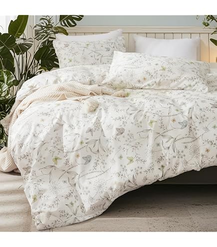 Catherine Lansfield Set Copripiumino Matrimoniale Leone Ricamato - 200x200cm + 2 Federe 50x75cm, Cotone E Poliestere Riciclato, Bianco - 3