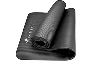 ROMIX Yoga Mat, 15 MM Thick Foam Exercise Mat, (180x60cm) Non Slip Gym Mat with Carry Bag and Strap, Workout Mat Ideal Yoga Mats for Women Men Pilates Gymnastics Meditation Home and Outdoor Fitness