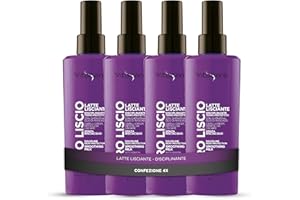 Vitalcare | PRO Liscio - Latte Lisciante, Protezione dal Calore di Phon e Piastra, Azione Anticrespo, con Cheratina e Olio di Avocado, 4 Spray da 125 ml