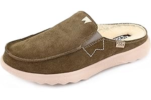 Kickback Chaise 2.0 Woolie - Mocassins pour Hommes - Chaussures légères sans Talon pour Hommes - Chaussures en Daim et en Toile avec Doublure en Laine et Semelles intérieures Amovibles matelassées
