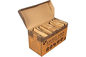 Logpile - Kiln Dried Oak Hardwood Little Logs (1 box) | Perfect for Pizza Ovens, Fire Pits & Stoves | Mini Logs for Wood-Fired Cooking | Quick Lighting & High Heat | 4kg Hand-Packed, Eco-Friendly Box