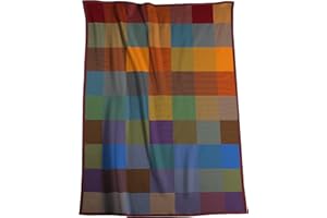 ‎BIEDERLACK biederlack Flauschige Kuscheldecke Colourmix I Sofadecke aus 100% Baumwolle I Made in Germany I Wohndecke in 150x200 cm I bunt Karierte Baumwolldecke