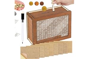 HeloVge Hucha marrón con contador y objetivo de ahorro para adultos y niños