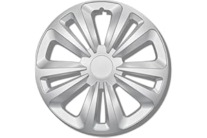 ‎KUGLO Radkappen Silber 14 Zoll Radzierblenden 4er Set von 13-16 Zoll - T-Rar Radblenden für die meisten Automarken und Stahlfelgen - Zierkappen