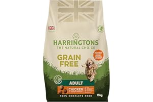 Harringtons Complete Grain Free Hypoallergenic Chicken & Sweet Potato Dry Adult Dog Food 15 kg - Made with All Natural Ingredients