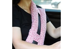 rainbowstar Seatbelt Pillows for Post-Surgery Comfort Mastectomy Breast Cancer Port Pacemaker Heart Surgery C-Section Recovery Support Cushion Pad Patient Care Car Travel Pillow (Tiny Flower)