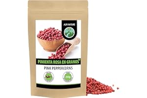 Alpi Nature Pimienta Rosa en Grano 250g, Granos de Pimienta Rosa Enteros para Cocinar