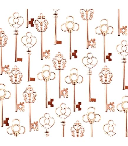 Vintageparts – 4 Piastrine Rtonde In Ottone Color Oro Rosa, Diametro 10 Mm, Foro 1,3 Mm, Ciondoli Per Gioielli Fai Da Te, Bracciali E Collane