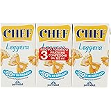 Chef, Panna Leggera da Cucina UHT, 3x125 ml