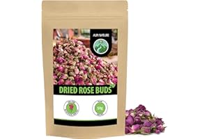Alpi Nature Rose Tea 50g 1.8 oz, Dried Whole Rose Buds for Flower Tea and Herbal Infusions