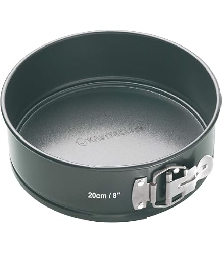 MUKLEI 6-Piece Springform Cake Pan Set - 12/18/20/24/26/28cm, Removable Bottom, Non-Stick