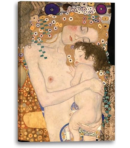 Impression Sur Toile Gustav Klimt - Le Baiser (1907-1908) - Fabriquée à La Main à Berlin