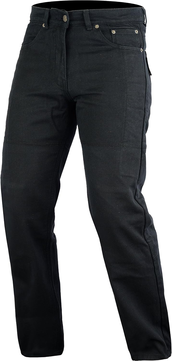 Bikers Gear Australia Pantalones vaqueros de corte clásico para motociclistas con armadura desmontable de fibra de aramida de Kevlar de DuPont