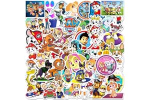 CANVERLENS 100 adesivi Pattuglia PAW per bottiglia d'acqua, telefono, skateboard, laptop, adesivi, pacchetti di adesivi estetici per ragazze adolescenti