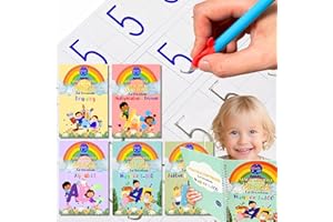 UNCLE EJ Magic Handwriting Practice Workbooks - Large Grooved Hand Writing Books for Kids 3-8, Toddler Writing Practice, Calligraphy Preschool Activity Books, Large Size 24x16cm