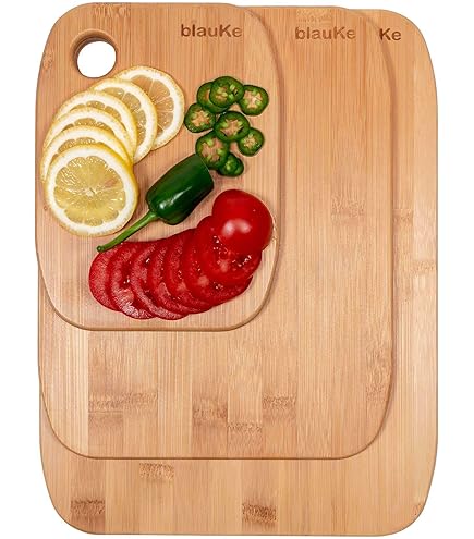 Lot De 3 Planches à Découper En Bois Massif Forme Livre - Avec Support - Pour Viande, Légumes, Fromage... - Déco Cuisine