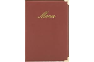 Securit Classic Range A5 Menu Holder with 1 Double Insert, Wine Red