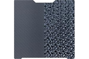 AJOYIB PEO (motif diamant) et PET (motif en fibre de carbone) - Plaque de construction d'impression 3D en acier à ressort - Compatible avec Bambu Lab H2D