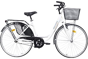 DENVER Discovery Bicicleta Mujer Monovelocidad Color Blanco Holanda 26', 26