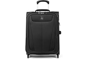 Travelpro Maxlite 5 handbagage internationell expanderbar Rollaboard resväska handbagage, Svart, Carry-on 20-Inch, Maxlite 5