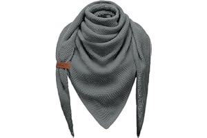 Svanco Sciarpa Donna Triangolo a Maglia Inverno Grande Sciarpa Lunga Leggera Con Fazzoletto Morbido Triangolare Per Signore e Ragazze Sciarpa Calda a Tinta Unita 200 x 80 cm