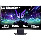 LG UltraGear 32GS60QC Monitor Gaming 32" Curvo QHD (2560x1440), 180Hz, 1ms, AMD FreeSync Premium, HDR 10, HDMI 2.0, DisplayPo