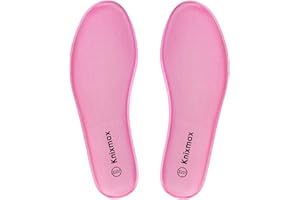 Knixmax Plantillas Memory Foam para Mujer y Hombre Comodidad Plantilla de Zapato Absorción de Impacto Amortiguación Suave Suelas Internas para Zapatillas, Botas