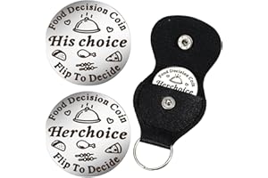 Mabor Food Decision Coin for Women Men Stainless Steel Double Sided Coin Funny Valentines Gifts for Her Him for Girlfriend Boyfriend Wedding Gifts for Couples Newlyweds