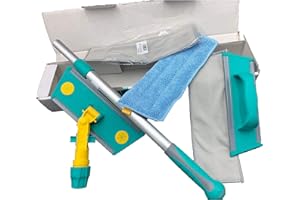 TTS Cleaning - Kit di pulizia per specchi, vetri e superfici in acciaio inox sempre brillanti, Clean Glass - Kit0074(6)