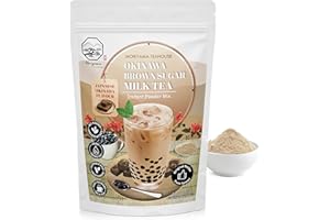 Okinawa Brown Sugar Bubble Milk Tea Instant 3in1 Powder Mix - 1kg (33 Drinks) | For Boba Tea, Milkshake, Blended Frappe and Bakery | Authentic Taiwan Recipe | No Preservatives by Moriyama Teahouse