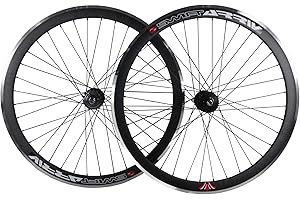 WOO HOO BIKES Deep V 43 mm fixie, fixed Gear, suivi, Single Speed Vélo Roues W. Flip Flop Hubs