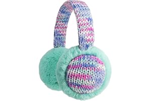 Zeltauto Adjustable Kids Earmuffs for Toddler and Teen 3-10 Years, Knit Ear Warmer Winter Warm Plush Ear Muffs for Girls and Boys