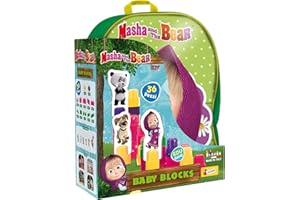 Liscianigiochi And The Bear Masha Zainetto Baby Blocks, Multicolore, 88751da 2 anni in su