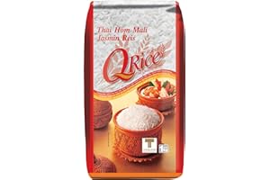 ‎Q RICE Q RICE Jasminreis – 100% duftender Langkorn Reis – Thai Hom Mali - 3 x 1 kg