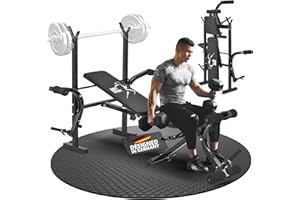 ArtSport banc de musculation multifonction ProfiGym1000 pliable et réglable en 4 positions - avec support pour haltères longs, barre curl pour les jambes et Butterfly — banc incliné banc plat