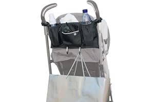 J.L. CHILDRESS JL Childress Bottles 'N Bags Stroller Organiser for Newborn and Above (Black)