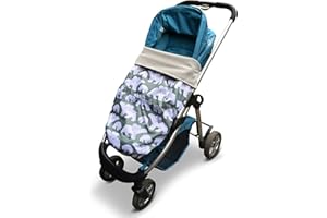 BundleBean - GO Multi-use Waterproof Footmuff (Polar Bear) - Use as Pushchair, Carrier, Sling, Car Seat Cover, Opens as Playmat, Universal Fit & Extends to Fit Newborn to 4 Years Old