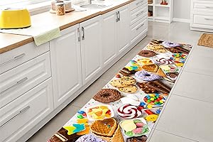 GLHOME IDEE PER LA CASA GL Home Tappeto Cucina Antiscivolo Made in Italy Passatoia Antimacchia Multiuso Corridoio Soggiorno Lavabile in Lavatrice - Dolci - 50x100 cm