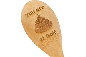 Always Looking Good Cuchara de madera grabada de golf Booby Premio Perdedores Trofeo de Golfing Peor Jugador Premio Broma Novedad Regalos Divertido Regalo de Golf