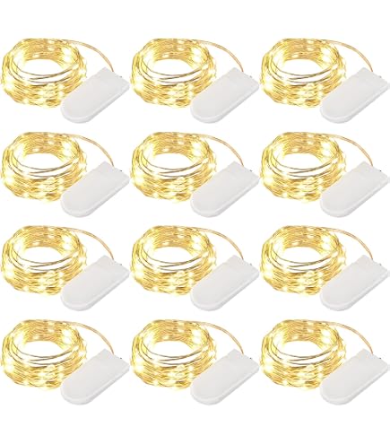 OTCRAFT Halo-Lichter Für Bastelkarten – 8 Stück, Selbstklebend, Warmweiße LEDs (ohne Batterie)