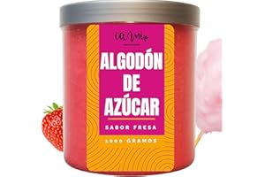 IAMI Azúcar para Nubes de Algodón – Ideal para Máquinas de Algodón de Azúcar – Sabor Intenso y Dulce – Perfecto para Fiestas, Ferias y Eventos Infantiles (Fresa)